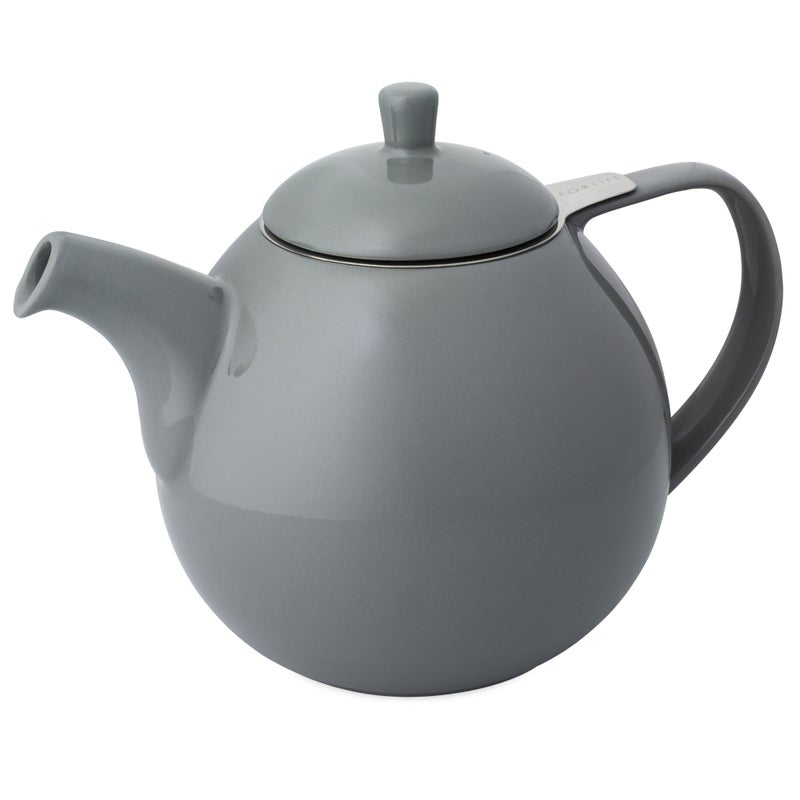 FORLIFE Curve Teapot with Infuser 45Ounce Gray