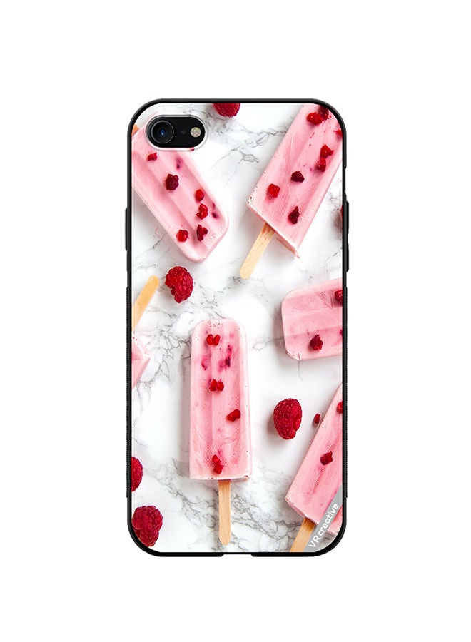 VR CREATIVE Protective Case Cover For Apple iPhone SE (2022) Gulabi Iceream Design Multicolour - Image 1