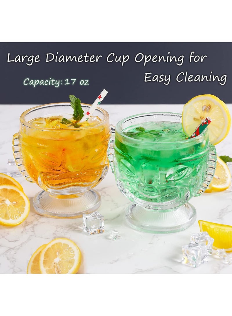 Zikra Alluring Tiki Glasses Tiki Cups 17 Oz & More - Premium Tiki Bar Essentials,Discover Tiki Cups, Tiki Mugs, Tiki Statues. Elevate Your Tiki Bar Experience with Stylish Glasses and Decor (2*PCS) - Image 2