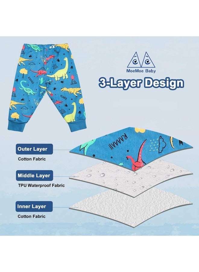 MOEMOE BABY MOEMOE BABY Waterproof Diaper Pants for Potty Training 2 Packs Overnight Diaper Short for Toddler Boys and Girls  - Image 1