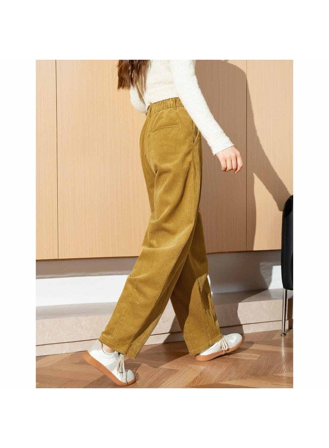 TonLion Women'S Loose Casual Solid Color Corduroy Harem Pants Spring Corduroy Pants Women'S Loose Harem Pants Casual - Image 5