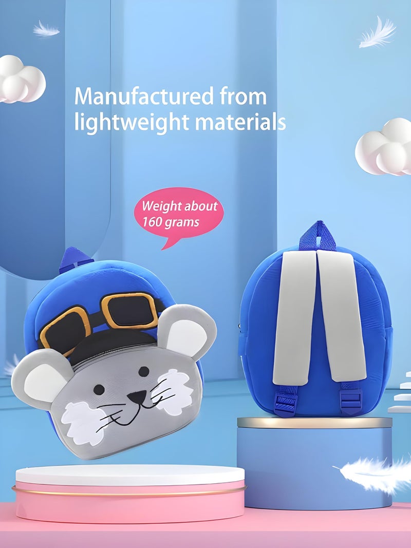 Delicado Cute Small Toddler Kids Preschool Backpack Mouse design Nursery Preschool Playschool School Picnic Travelling Bag for Baby Boy Girl Age 2-5 Years - Image 5