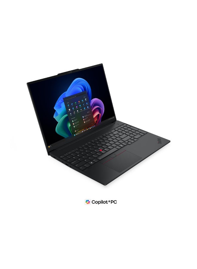لينوفو كمبيوتر محمول Thinkpad E16 بشاشة WUXGA مقاس 16 بوصة (1920x1200)، معالج Core Ultra 7-255H / ذاكرة وصول عشوائي DDR5 سعة 16 جيجابايت / قرص صلب SSD سعة 1 تيرابايت / نظام تشغيل DOS (بدون ويندوز) الإنجليزية/العربية - Image 4