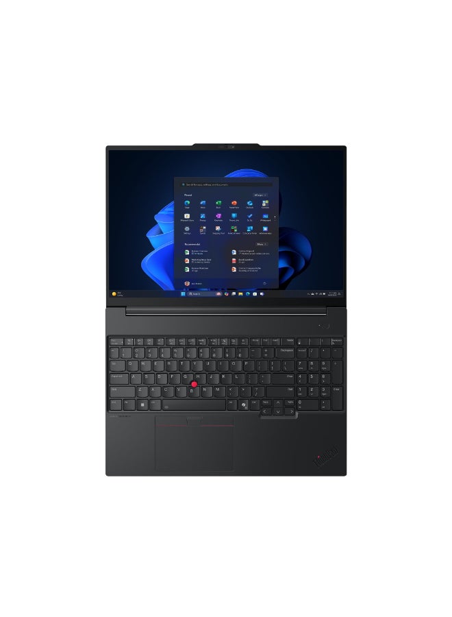لينوفو كمبيوتر محمول Thinkpad E16 بشاشة WUXGA مقاس 16 بوصة (1920x1200)، معالج Core Ultra 7-255H / ذاكرة وصول عشوائي DDR5 سعة 16 جيجابايت / قرص صلب SSD سعة 1 تيرابايت / نظام تشغيل DOS (بدون ويندوز) الإنجليزية/العربية - Image 3