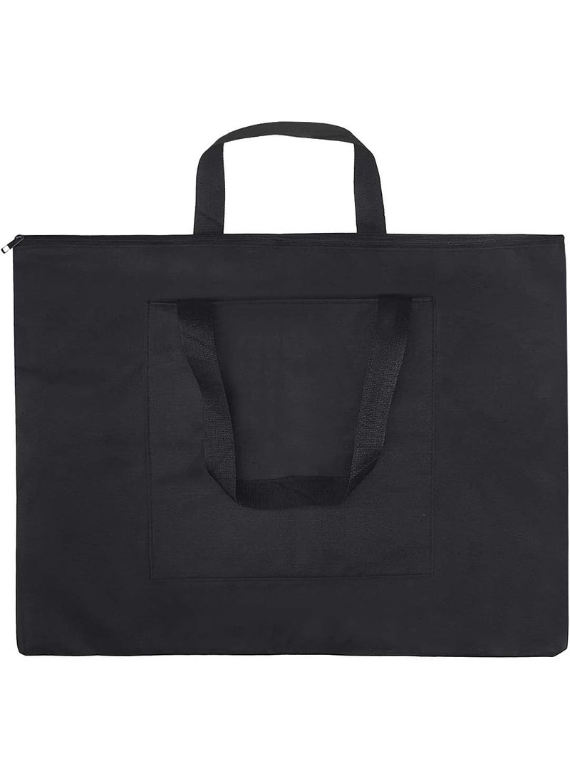 Starsouce Starsouce Canvas Art Portfolio Carry Bag Multipurpose Zippered Artist Portfolios Case Tote Drawing Board Bag with Pocket for Transport Storage Painting Sketching Drawing Art Supplies Black  - Image 1