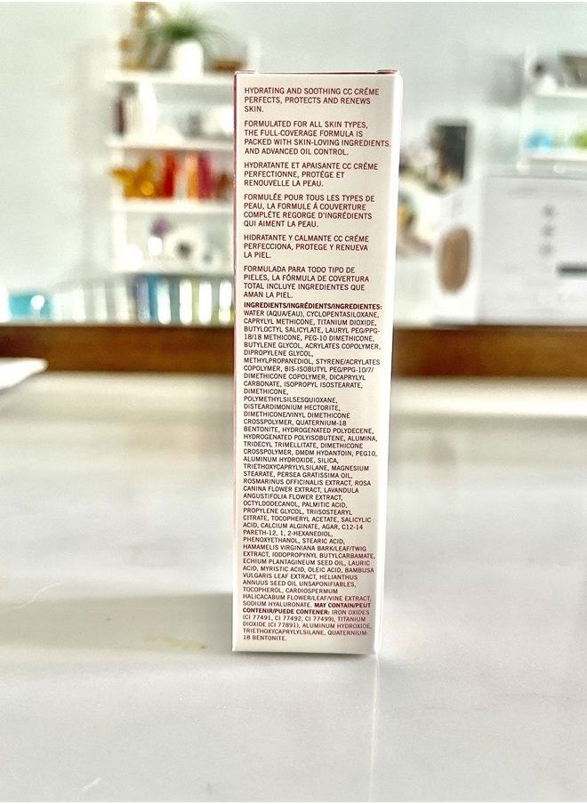 Mirabella - CC Cream, Dark - Hydrating Soothing Full Coverage CC Cream with SPF 20 & Oil Control - Includes Vitamin E, Squalane, and Avocado Oil to Moisturize - For All Skin Types - Image 1