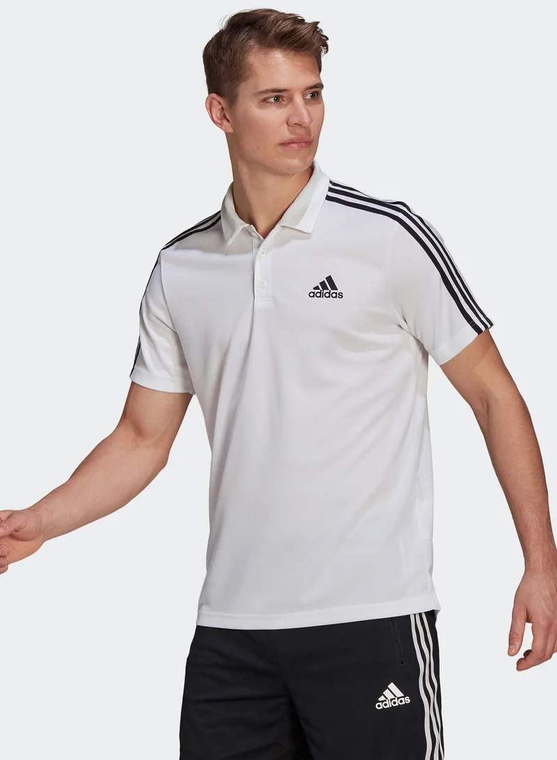 Adidas 3 Stripe Polo