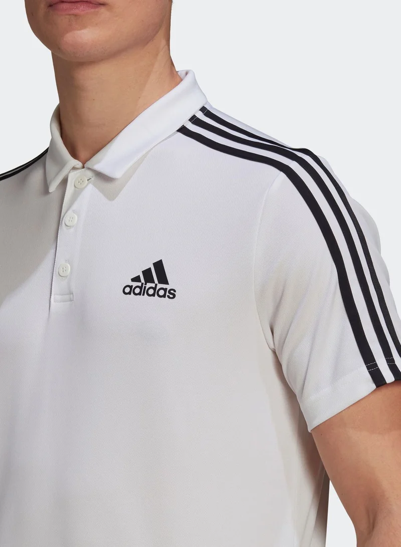 Adidas 3 Stripe Polo