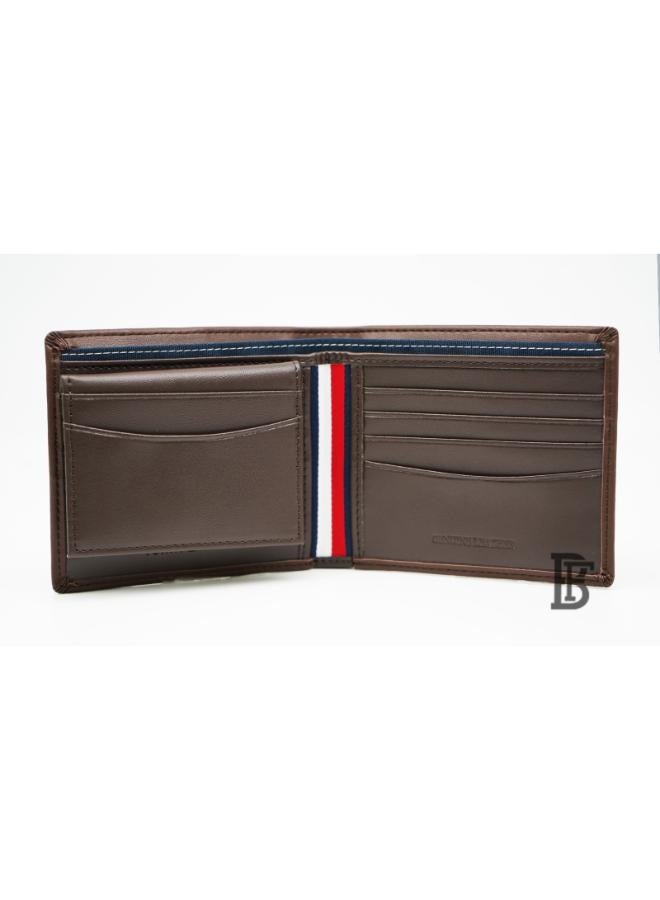 Tommy Hilfiger Plus tommy-hilfiger-wallet-for-men-genuine-leather-brown-authentic-h-patterned  - Image 4