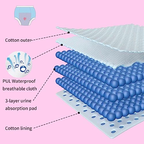 BIG ELEPHANT Baby Girls Training Underwear, Toddler Cotton Potty Training Pants Soft Absorbent, 3T - Image 5