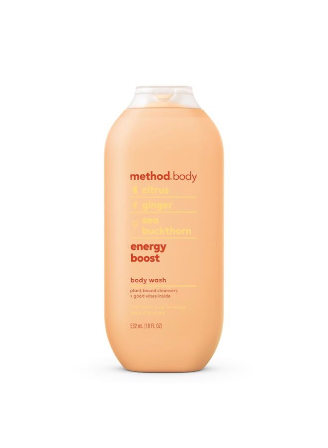 Method Body Wash, Energy Boost, Paraben and Phthalate Free, 18 oz (Pack of 1) - Image 1