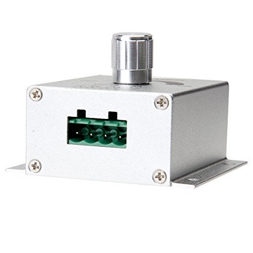 SUPERNIGHT 12V Dimmer Switch, Dimmer Knob Aluminium Case DC12V-24V 8A Single Channel Knob Dimmer Controller for LED Strip Bulb Lamp Light 5050 3528 5630 Single Color LED Strips - Image 3