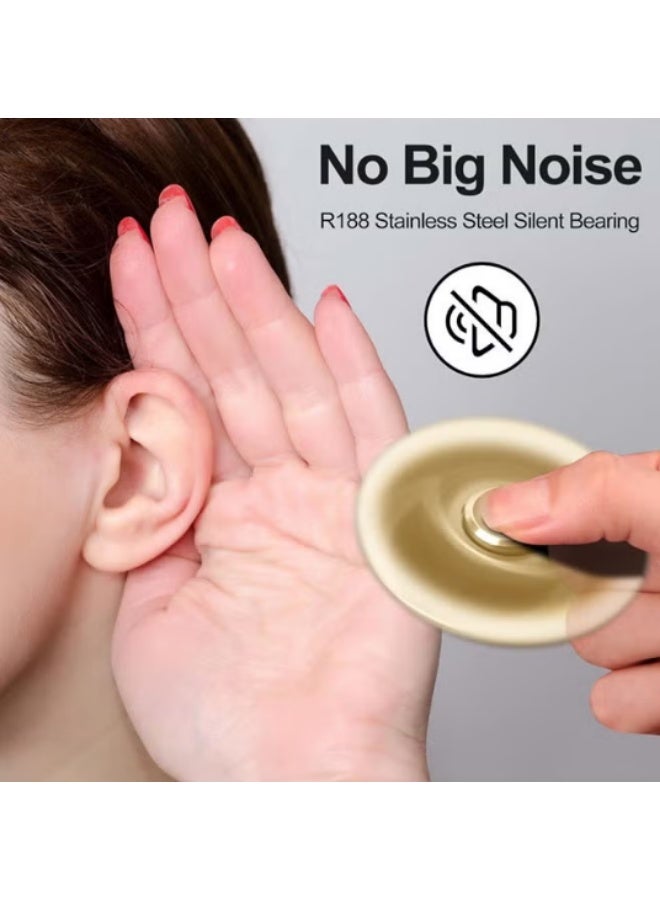 لعبة الدحرجة الذهبية، مع محامل من الفولاذ المقاوم للصدأ، تدور بسرعة عالية لمدة 4 إلى 8 دقائق، وتخفيف التوتر والقلق. هدية جديدة للأطفال والبالغين لتخفيف التوتر - Image 4