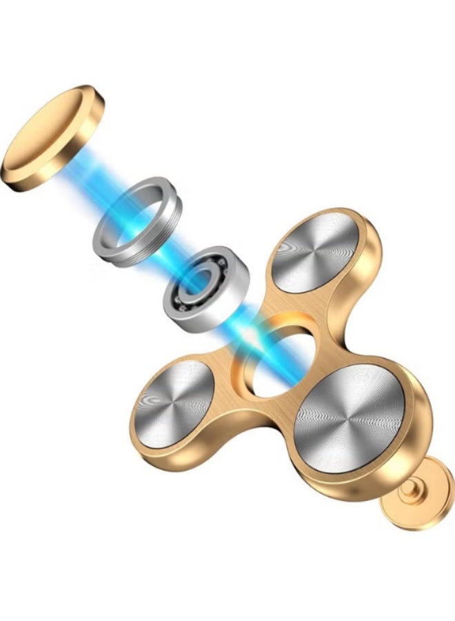 لعبة الدحرجة الذهبية، مع محامل من الفولاذ المقاوم للصدأ، تدور بسرعة عالية لمدة 4 إلى 8 دقائق، وتخفيف التوتر والقلق. هدية جديدة للأطفال والبالغين لتخفيف التوتر - Image 5