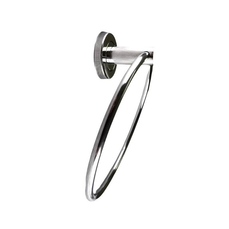 Stainless Steel Towel Ring for BathroomWash BasinNapkinTowel HangerBathroom Accessories ChromeRound  - Image 4
