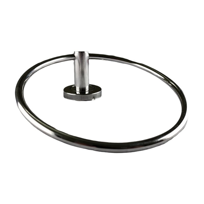 Stainless Steel Towel Ring for BathroomWash BasinNapkinTowel HangerBathroom Accessories ChromeRound  - Image 2