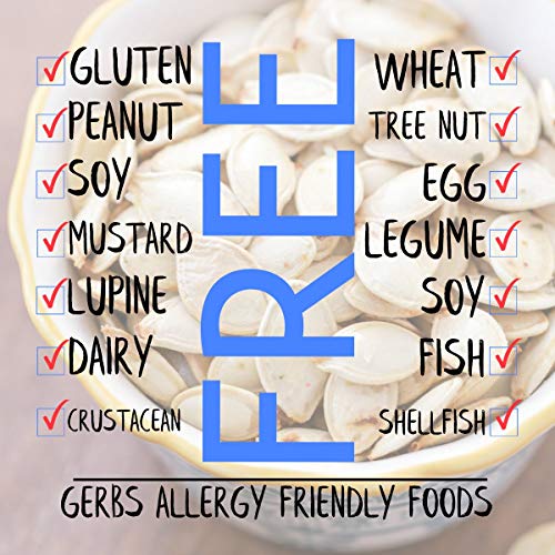 GERBS Jumbo Sized Lightly Sea Salted Pumpkin Seeds in Shell by Gerbs - 2 LBS - Top 11 Food Allergen Free & Non GMO - Premium Giant Size Whole Roasted Pepitas – COG USA - Image 3