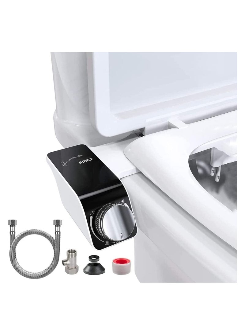 Toilet Bidet Seat Dual Nozzles Bidet Non Electric Toilet Water Sprayer Bathroom - Image 1
