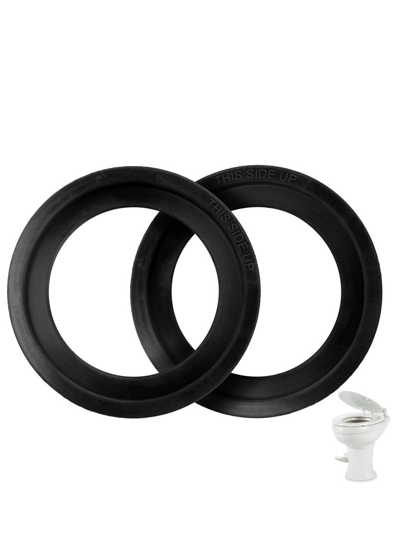SYOSI 2 Pack Toilet Flush Ball Ring Seal Kit Replacement Gaskets Sealand Parts for Dometic RV Toilets  - Image 1
