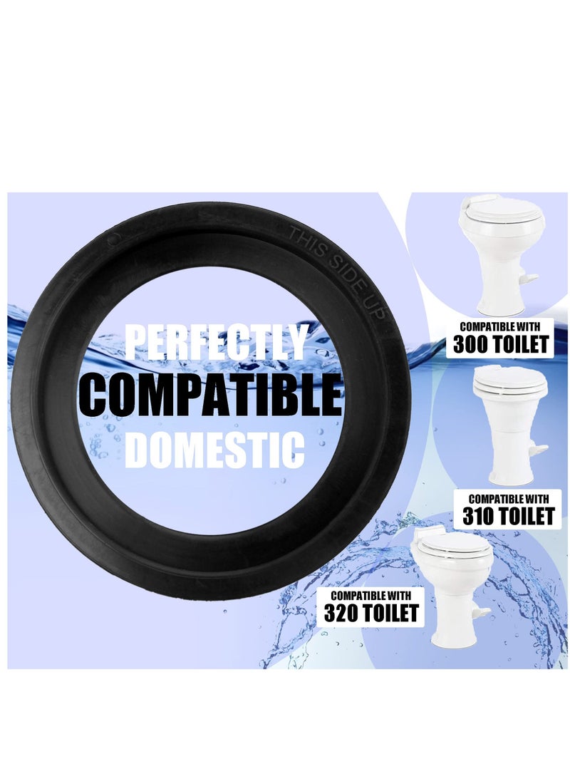 SYOSI 2 Pack Toilet Flush Ball Ring Seal Kit Replacement Gaskets Sealand Parts for Dometic RV Toilets  - Image 3