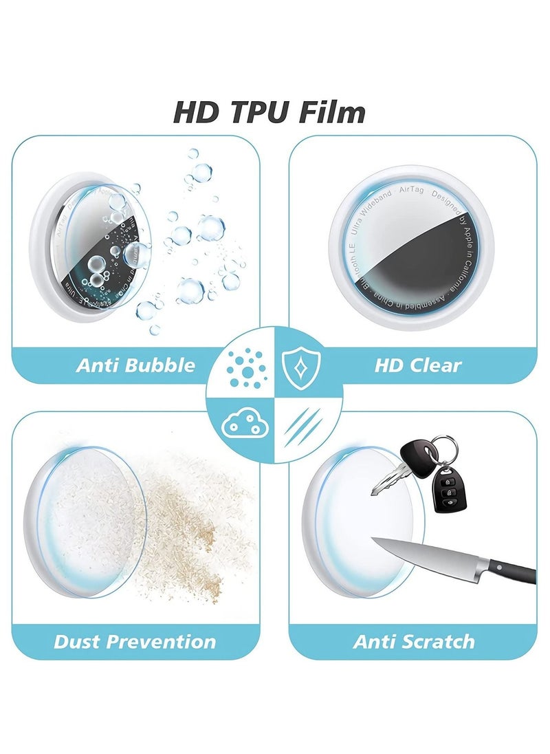 Y&D Airbag Screen Protector Film, Scratch Skin Protective Film Compatible with Airbags, Coverage Bubble Free Fit for AirTag Tracker, Front, and Rear Films.  - Image 4
