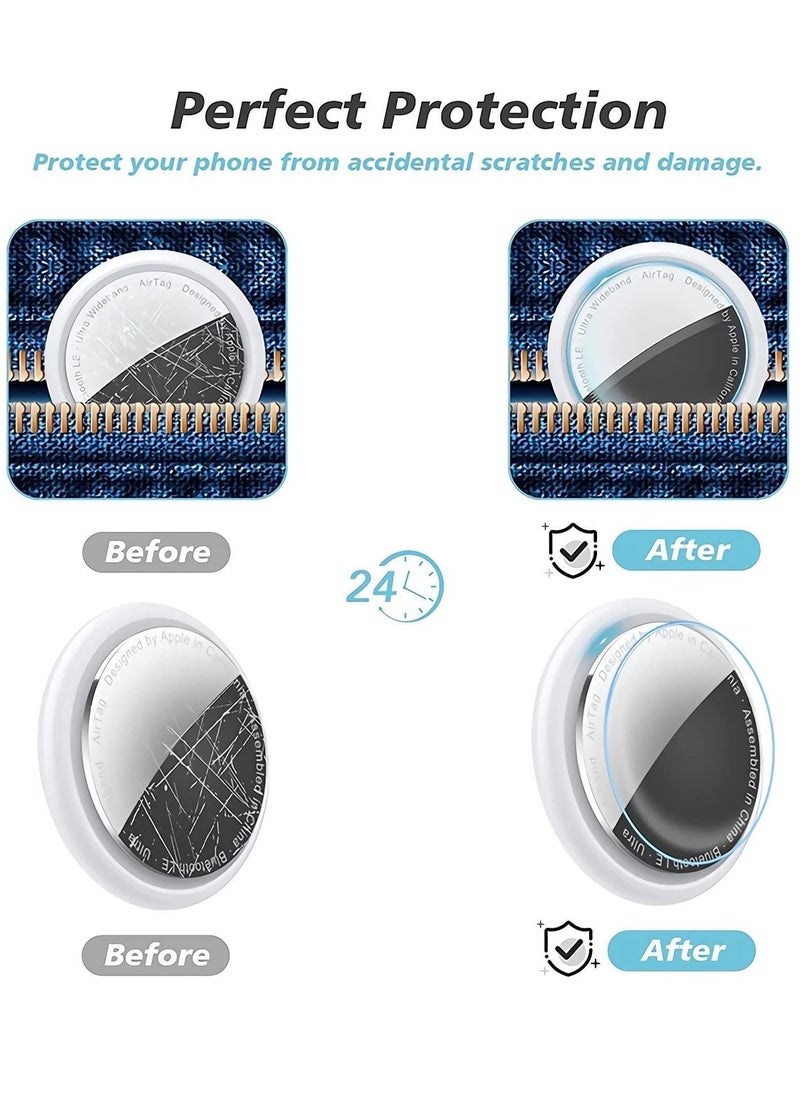 Y&D Airbag Screen Protector Film, Scratch Skin Protective Film Compatible with Airbags, Coverage Bubble Free Fit for AirTag Tracker, Front, and Rear Films.  - Image 3