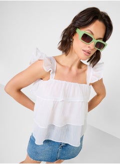 Ruffle Tiered Flouncy Top