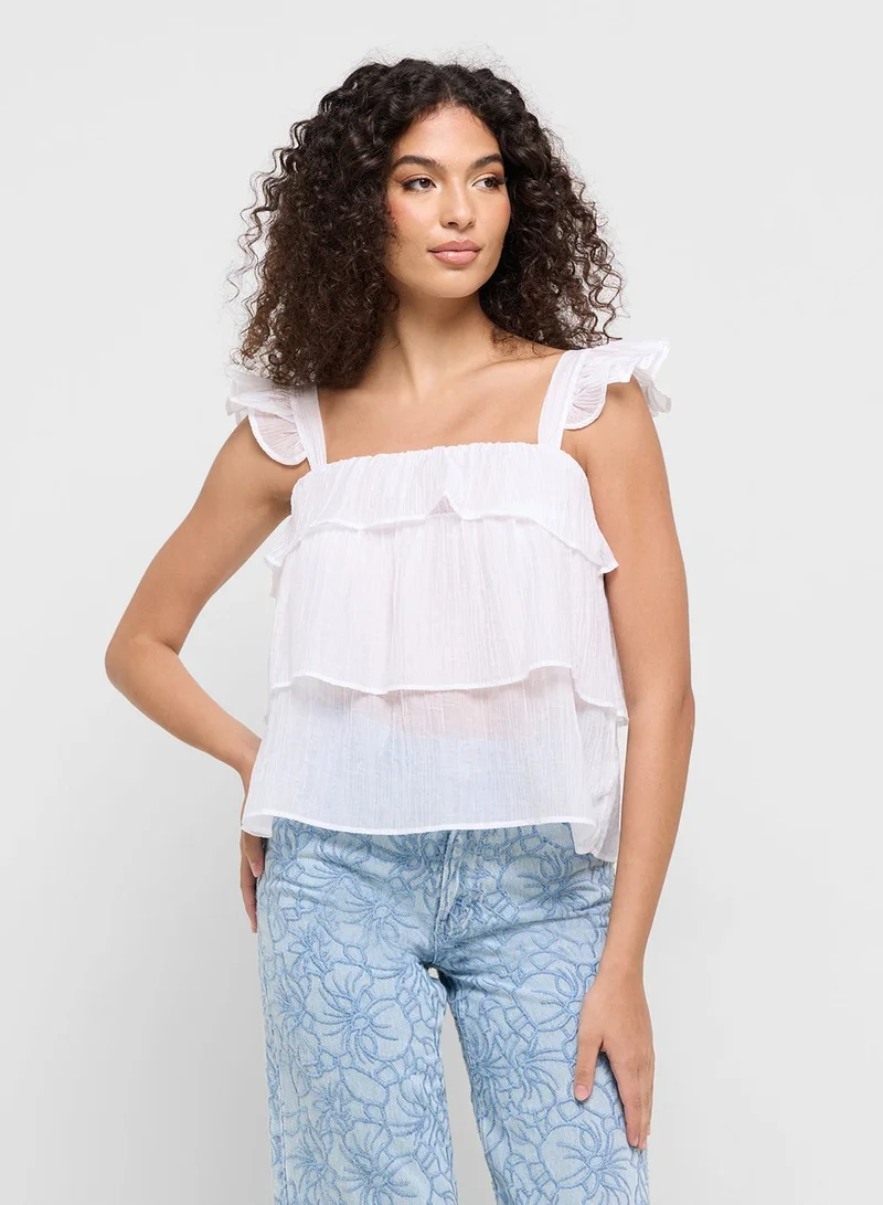 Ginger Ruffle Tiered Flouncy Top