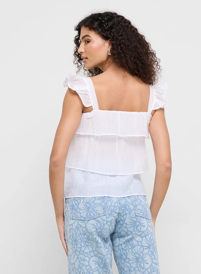 Ginger Ruffle Tiered Flouncy Top