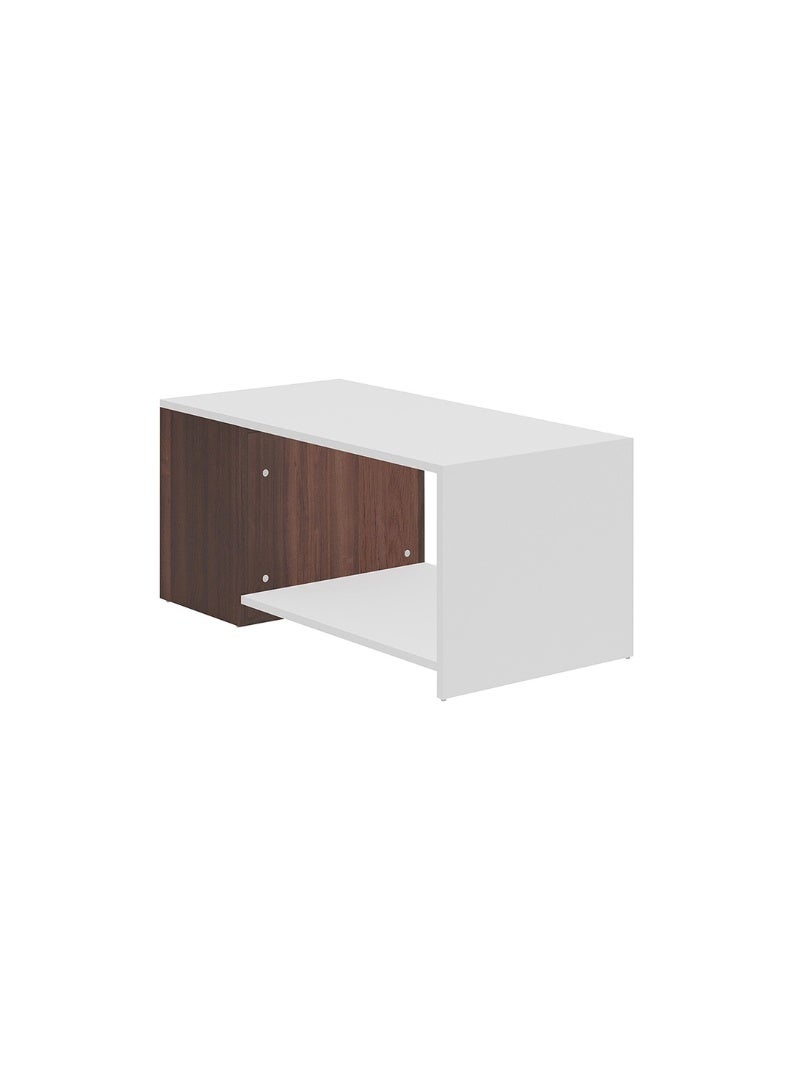 ROYALOAK Ivory Coffee Table with Bottom Shelf | Engineered Wood, Melamine Finish | Dual Color Modern Wooden Center Table for Living Room - Image 2