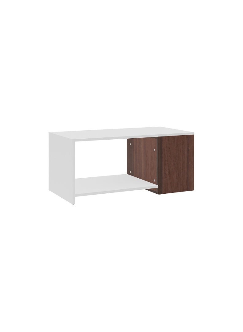 ROYALOAK Ivory Coffee Table with Bottom Shelf | Engineered Wood, Melamine Finish | Dual Color Modern Wooden Center Table for Living Room - Image 3