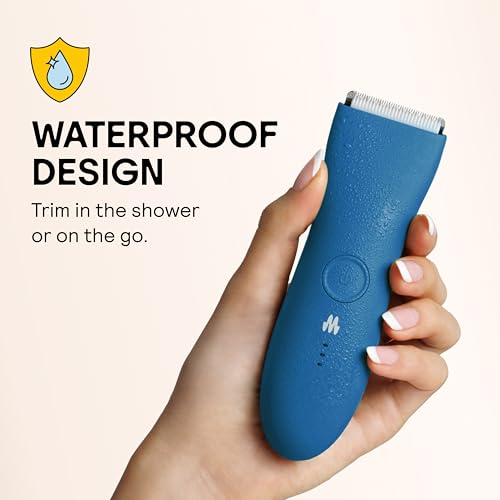 Meridian ميريديان ماكينة الحلاقة الأصلية - ماكينة حلاقة الجسم للرجال، ماكينة حلاقة كهربائية للشعر العاني، الصدر، الساقين والبكيني، مقاومة للماء وقابلة لإعادة الشحن، أوشن - Image 5