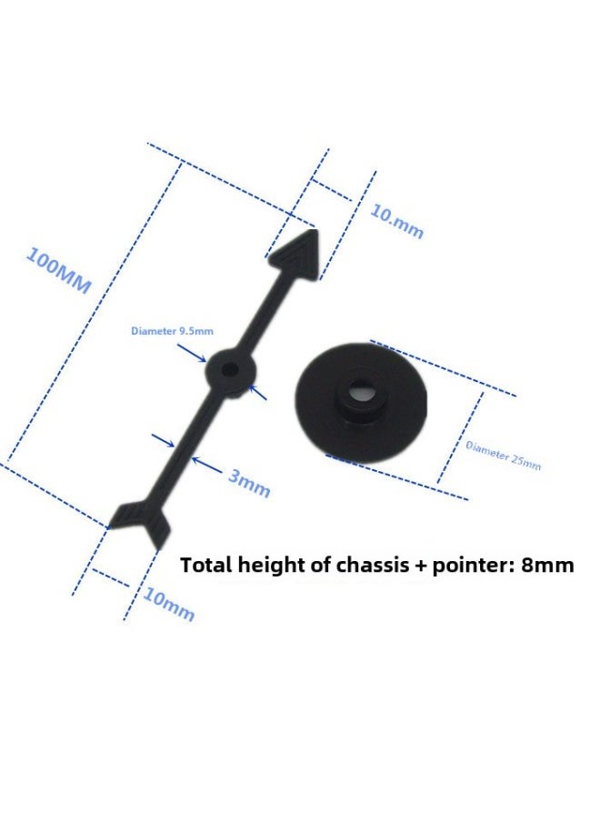 Generic - Plastic Game Toy Pointer Interactive Turntable Chess Piece Plastic Rotating Arrow Pointer DIY Table Game Accessories-Color:Red 30CM - Image 1