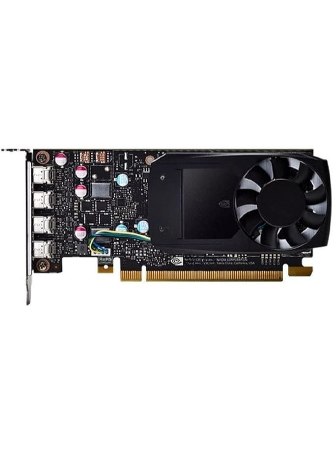 كارت شاشة احترافي – 2 جيجابايت DDR5، 4 منافذ mini DisplayPort 1.4، تصميم منخفض الارتفاع - Image 5