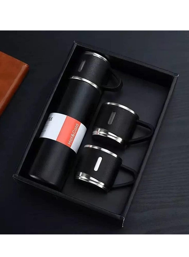 ELTRAZONE Stainless Steel vacuum Flask Gift Set: Insulated Water bottle for Outdoor Travel and Sipping (Black) (HEAVY DUTY) - Image 5