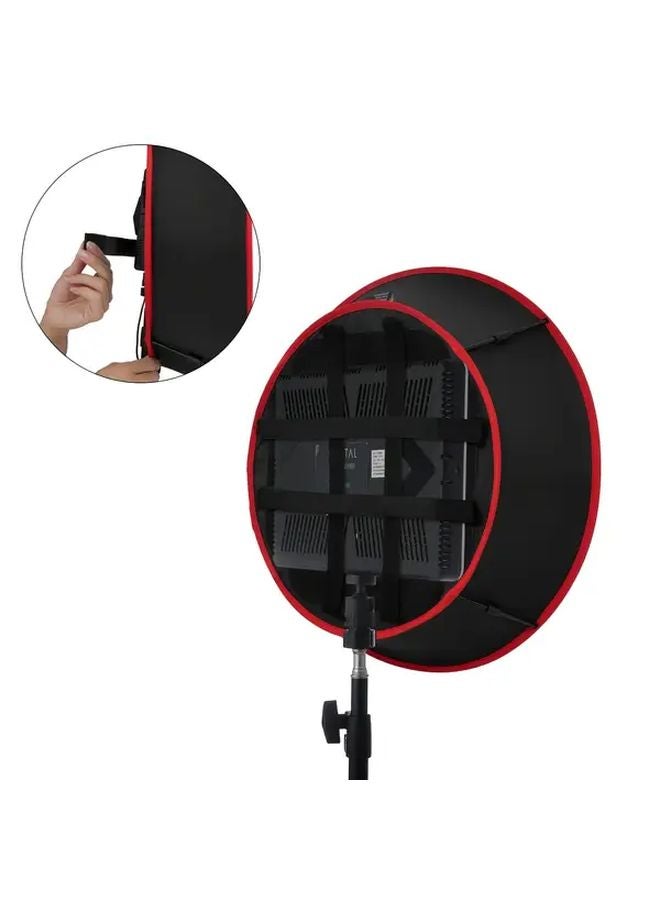 Eonix 23 23inch Round Red Edge Softbox Diffuser Light Panel With Carry Bag For Studio Portrait - Image 3