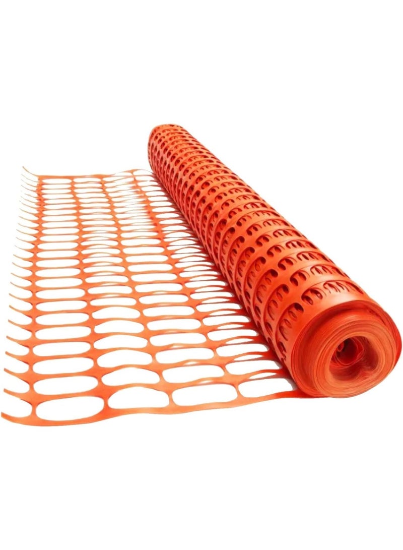 AL ARQAM Orange Plastic Safety Barrier Mesh – Heavy Duty Construction Warning Fence, Temporary Crowd Control Net, Road Work Safety Mesh for Indoor & Outdoor Use - Image 1