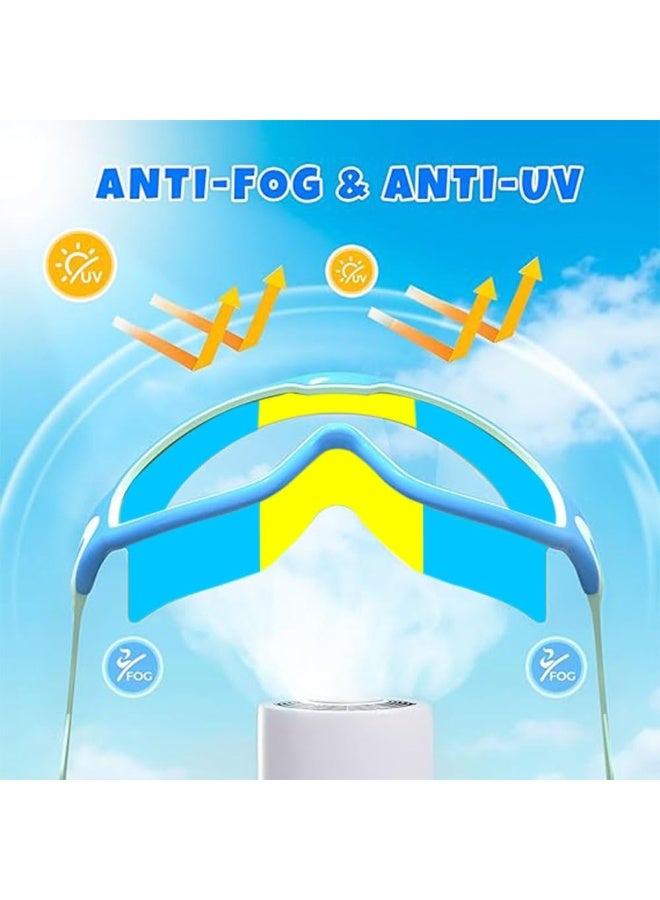 Kids Swim Goggles Ages 3-15 with Earplugs | Large Frame Anti-Fog & UV Protection Swimming Goggles for Boys Girls & Toddlers | Soft Silicone Seal for Comfort - Image 3