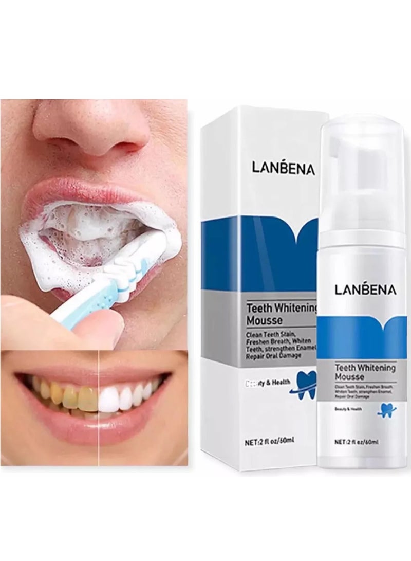 LANBENA موس الأسنان من LANBENA لتبييض الفم وإزالة البلاك موس الأسنان للتبييض والتنظيف - Image 2