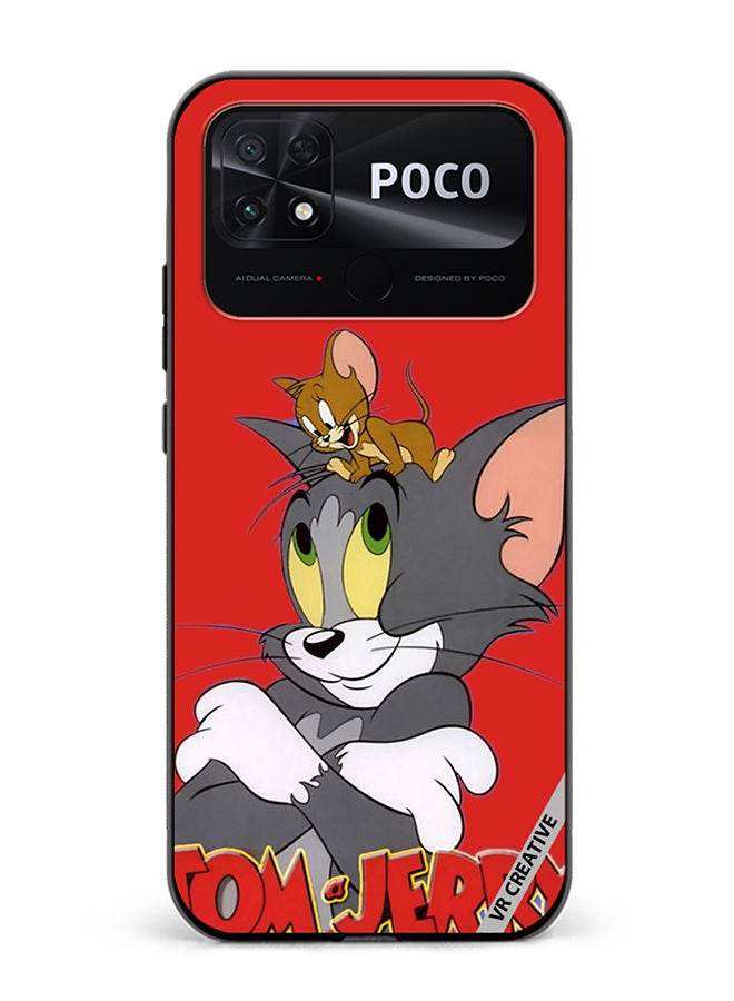 VR CREATIVE Protective Case Cover For Xiaomi Poco C40 Tom And Jerry Design Multicolour - Image 1