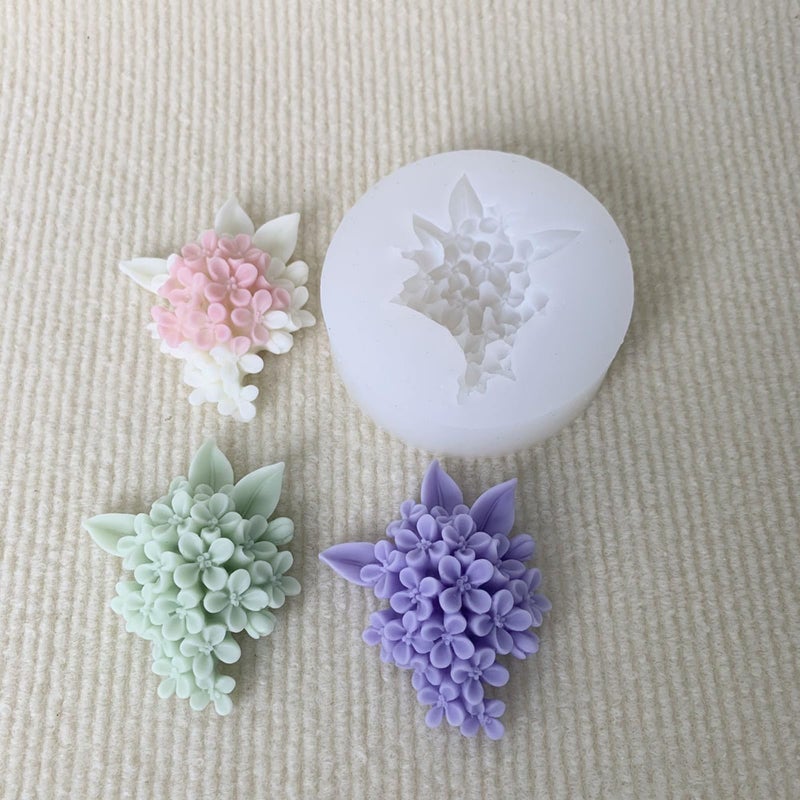 NINEXY 3D Flower Bouquet Candle Soap Silicone Molds Fondant Chocolate Candy Cake Decorating Mould Resin Clay Baking Pastry Tools (Frangipani) - Image 3