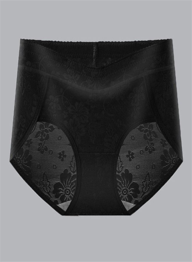 Loquat Low Waist Corset Hip Lifting Shaping Pants Black