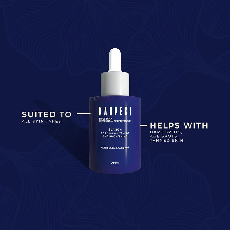 Kanpeki Blanch Active Botanical Serum for Daily Use  Removes Dark Spots Age Spots Tanning Dull  Pigmented Skin  Radiance Firmness  Moisturization  All Skin Types - Image 2