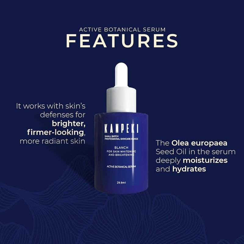 Kanpeki Blanch Active Botanical Serum for Daily Use  Removes Dark Spots Age Spots Tanning Dull  Pigmented Skin  Radiance Firmness  Moisturization  All Skin Types - Image 3