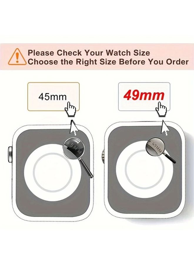 Silicone Strap With Tempered Glass Cover For IWatch Series SE 6 5 4 44MM Dark Green - Image 3