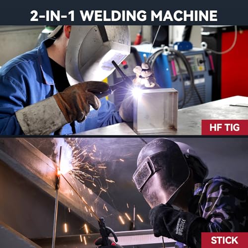 ARCCAPTAIN TIG Welder 200A, High Frequency 110v/220v Dual Voltage TIG/Stick/Arc 2 in 1 Welder LED Digital Display Welding Machine with 2T/4T Function and Tungsten Electrode - Image 5