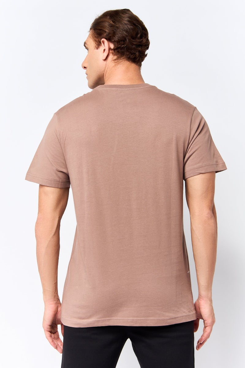 Hurley Men Sportswear Fit Short Sleeve Outdoor T-Shirt, Brown - Image 4