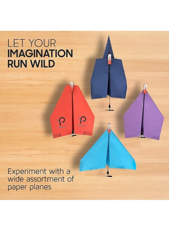 PowerUp POWERUP 2.0 New Paper Airplane Conversion Kit | Electric Motor for DIY Paper Planes | Fly Longer and Farther | Perfect for Kids & Adults | Ready to Use Aeroplane Engine Kits  - Image 5