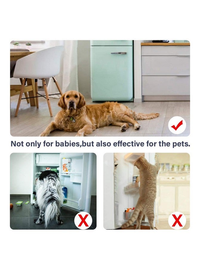 EUDEMON Home Refrigerator Fridge Freezer Door Lock Latch Catch Toddler Kids Child Baby Safety Lock Easy to Install no Tools Need or Drill (Grey，1 Pack) - Image 3