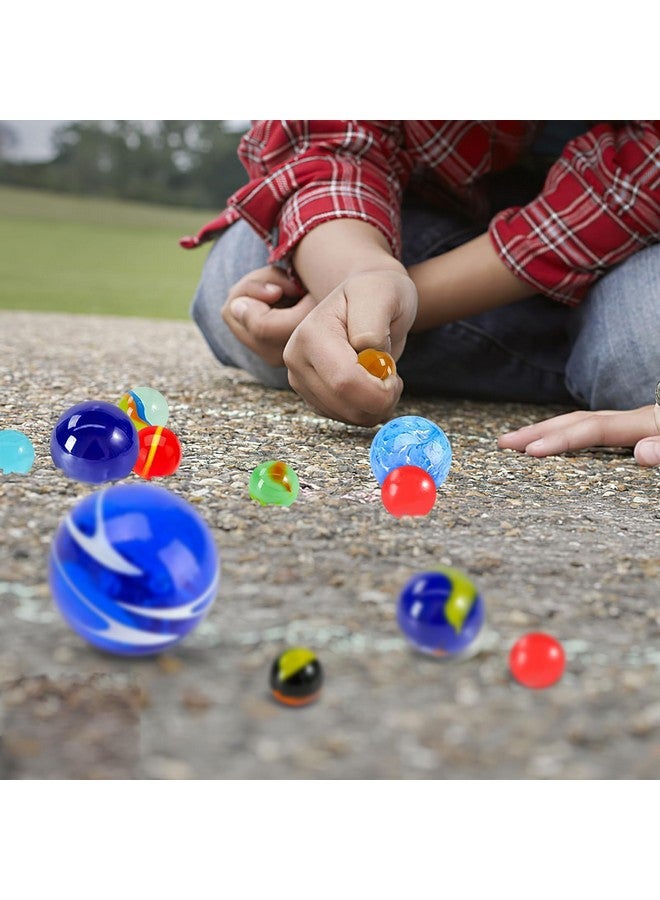 شيندل 85 قطعة من الرخام الزجاجي السائبة كرات زجاجية ملونة للأطفال كوكب الرخام أحجام متنوعة للرخام تشغيل حفلة لصالح ديكور المنزل - Image 4